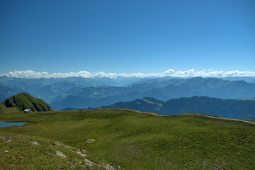 Bergwelt auf dem Pizol in der Schweiz 7.8.2020