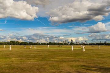 Cricket on Hackney Marshes
