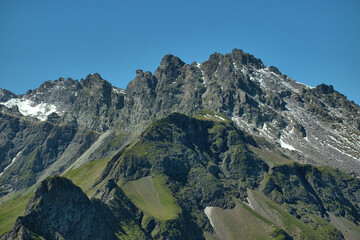 Bergwelt auf dem Pizol in der Schweiz 7.8.2020