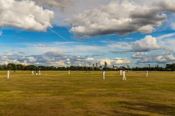 Cricket on Hackney Marshes