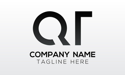 Initial letter QT logo design with modern business typography vector template. Creative isolated QT letter logo design