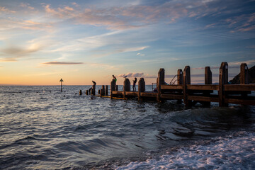 sunset at the beach