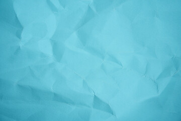Mint Sheet crumpled paper color background  Close up Copy space