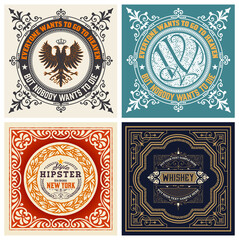 Set of Logos, Labels and banners. Vector Layered