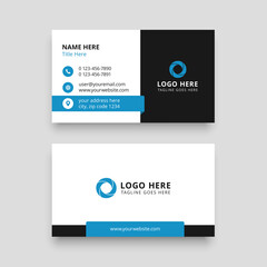 creative modern blue  business card template