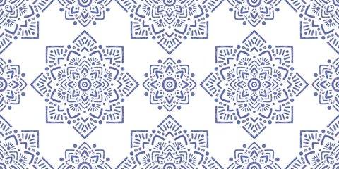 Tapeten Abstract oriental pattern in boho style, endless geometric background. © Aylin Art Studio