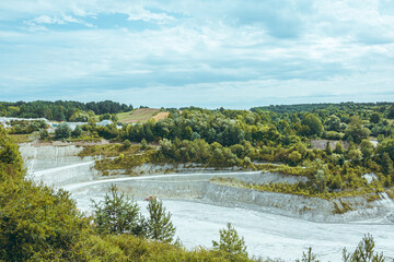 View of the chalk mine.