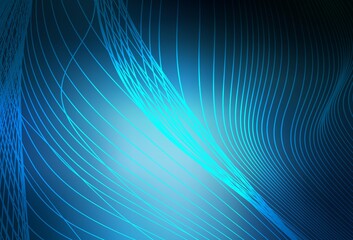 Dark BLUE vector modern elegant backdrop.