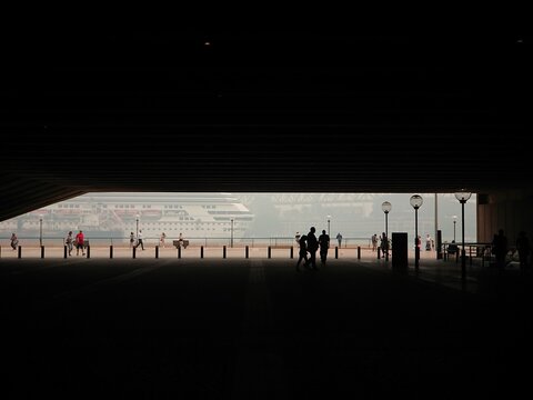 A partial view of Sydney riverside waterfront