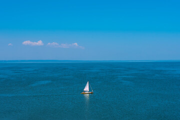 Obraz premium Zatoka bay view from Akkerman fortress walls in Bilhorod-Dnistrovskyi, Ukraine
