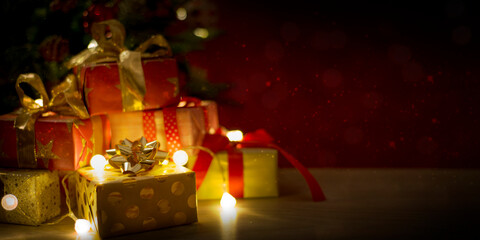 Christmas and New Year holidays background .