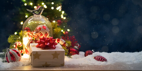 Christmas and New Year holidays background .