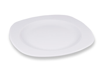 White plate with shadow