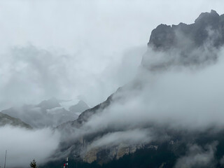 fog in the mountains