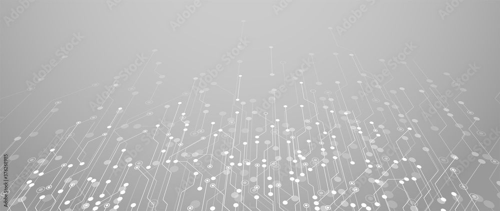 Poster Abstract circuit board futuristic technology processing background