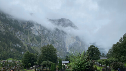 fog over the mountains