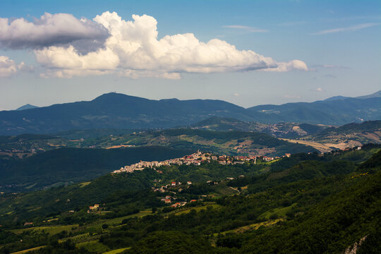 The medieval town of Casoli in the province of Chieti