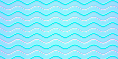 Abstract blue pink color wave line pattern texture background. Cream melted and drips.