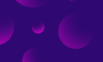 Purple circles gradient on violet dark abstract background. Modern graphic design element.