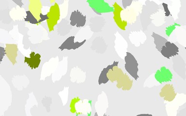 Light Green vector background with abstract shapes.