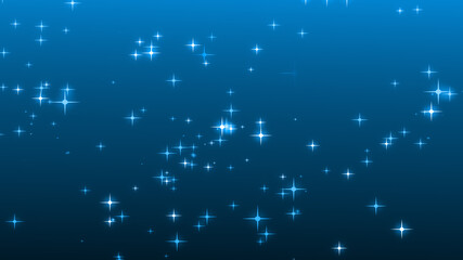 Christmas blue starry background.