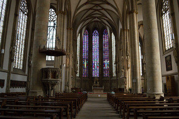 Inside Saint Lamberti Church in M&uuml;nster, Germany