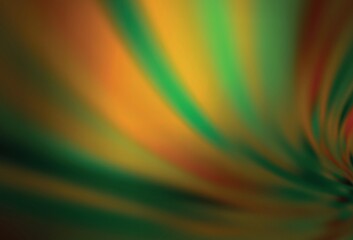 Dark Green vector abstract blurred background.
