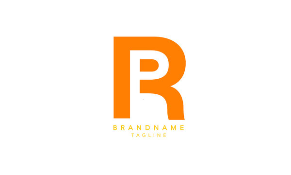 Alphabet letters Initials Monogram logo RP, PR, R and P