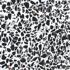 Terrazzo Vector Seamless Pattern, Stone Flooring, Texture Background