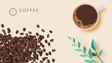 Coffee break background
