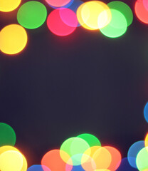 festive background with bokeh.