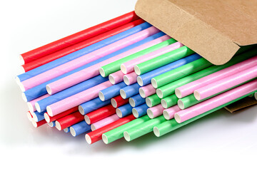 Obraz premium Paper drinking straws