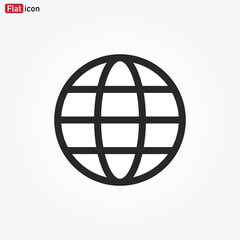 Obraz premium World icon vector . Earth sign