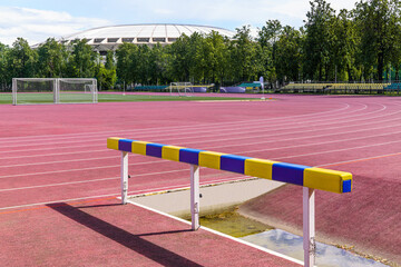 Running track on stadium