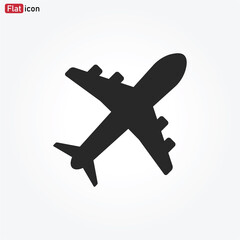 Obraz premium Airplane icon vector . Travel sign