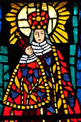 stained glass window in church