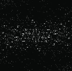 Abstract vector noise. Small particles of debris and dust. Distressed uneven background. Grunge texture overlay with rough and fine grains isolated on white background. Vector illustration. EPS10.