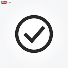 Check icon vector . Check mark sign