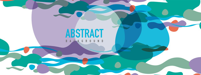 Trendy liquid style shapes abstract design, dynamic vector background for placards, brochures, posters, web landing pages, covers or banners