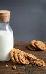 Breakfast: milk and cookies