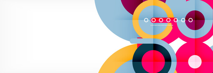 Circles and lines abstract background for covers, banners, flyers and posters and other templates