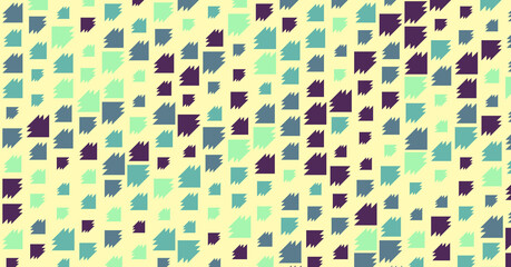 Abstract Color Halftone Dots generative art background illustration