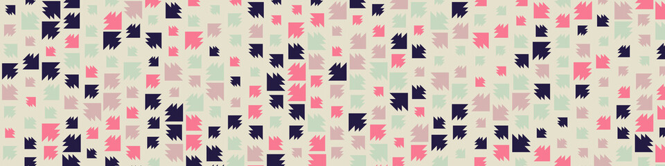 Abstract Color Halftone Dots generative art background illustration