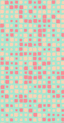 Abstract Color Halftone Dots generative art background illustration