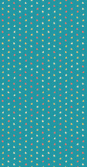 Abstract Color Halftone Dots generative art background illustration