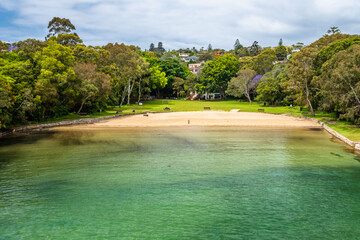 The green Parsley beach in Sydney, NSW Australia