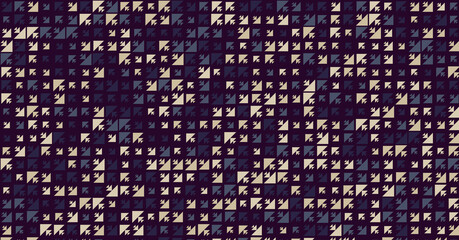 Abstract Color Halftone Dots generative art background illustration