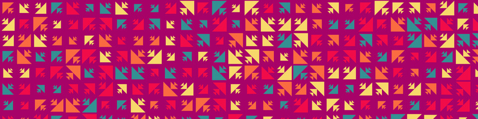 Abstract Color Halftone Dots generative art background illustration