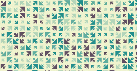 Abstract Color Halftone Dots generative art background illustration