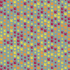 Abstract Color Halftone Dots generative art background illustration